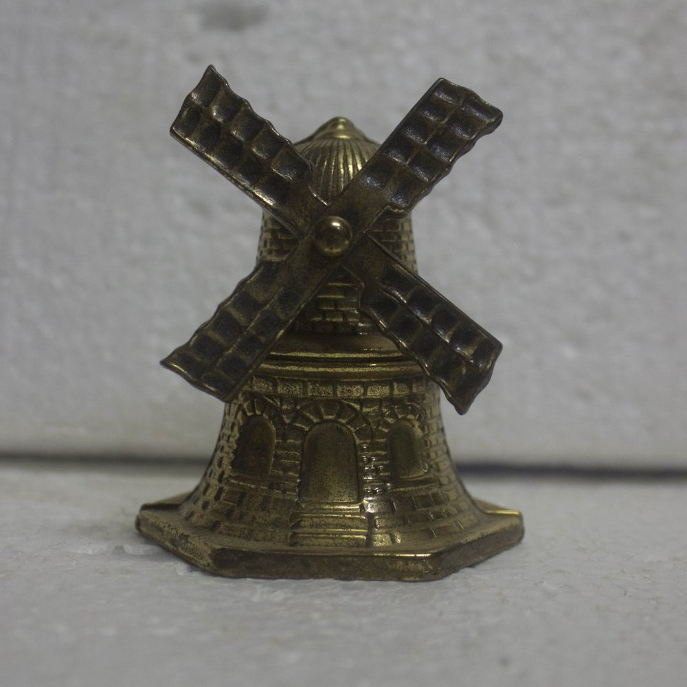 Vintage Brass Windmill Bell